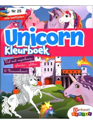 Denksport voor kids! Unicorn Kleurboek - 25 2025