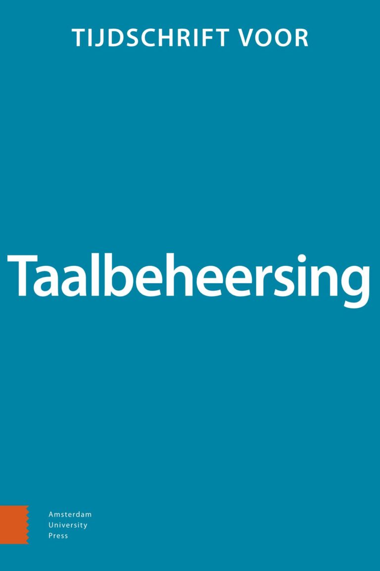 Tijdschrift voor Taalbeheersing