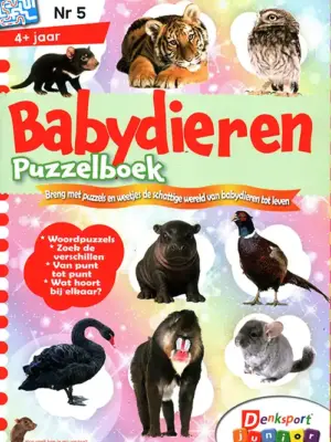 Denksport Babydieren Puzzelboek - 05 2026