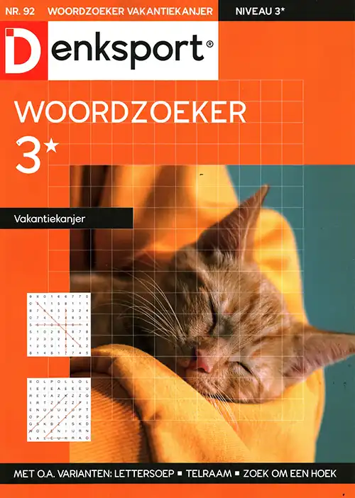 Denksport Woordzoeker Vakantiekanjer – 92 2026